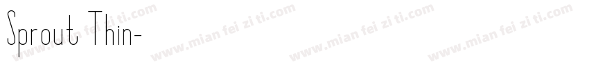 Sprout Thin字体转换